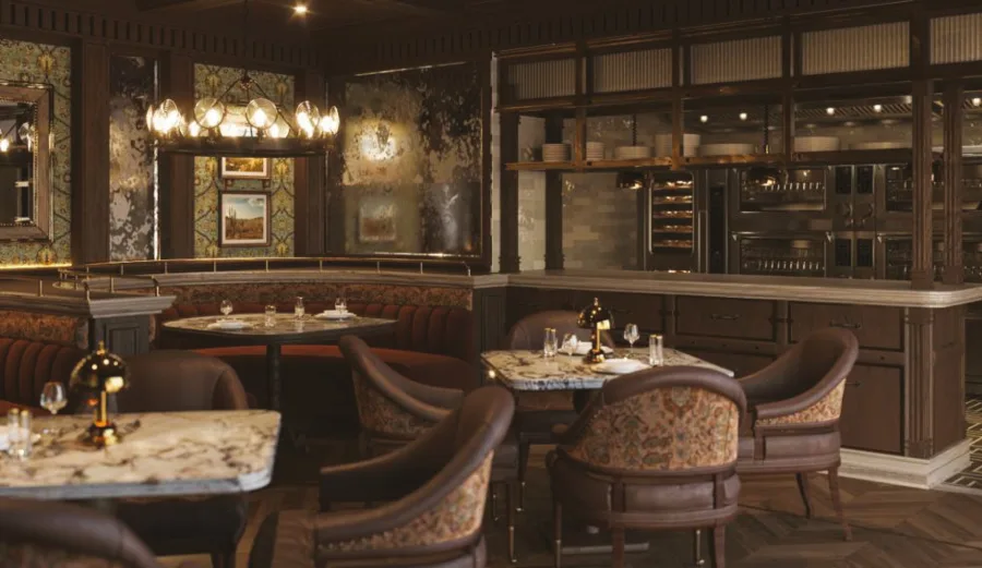 Dining room at Restaurant 1890 in Todos Santos